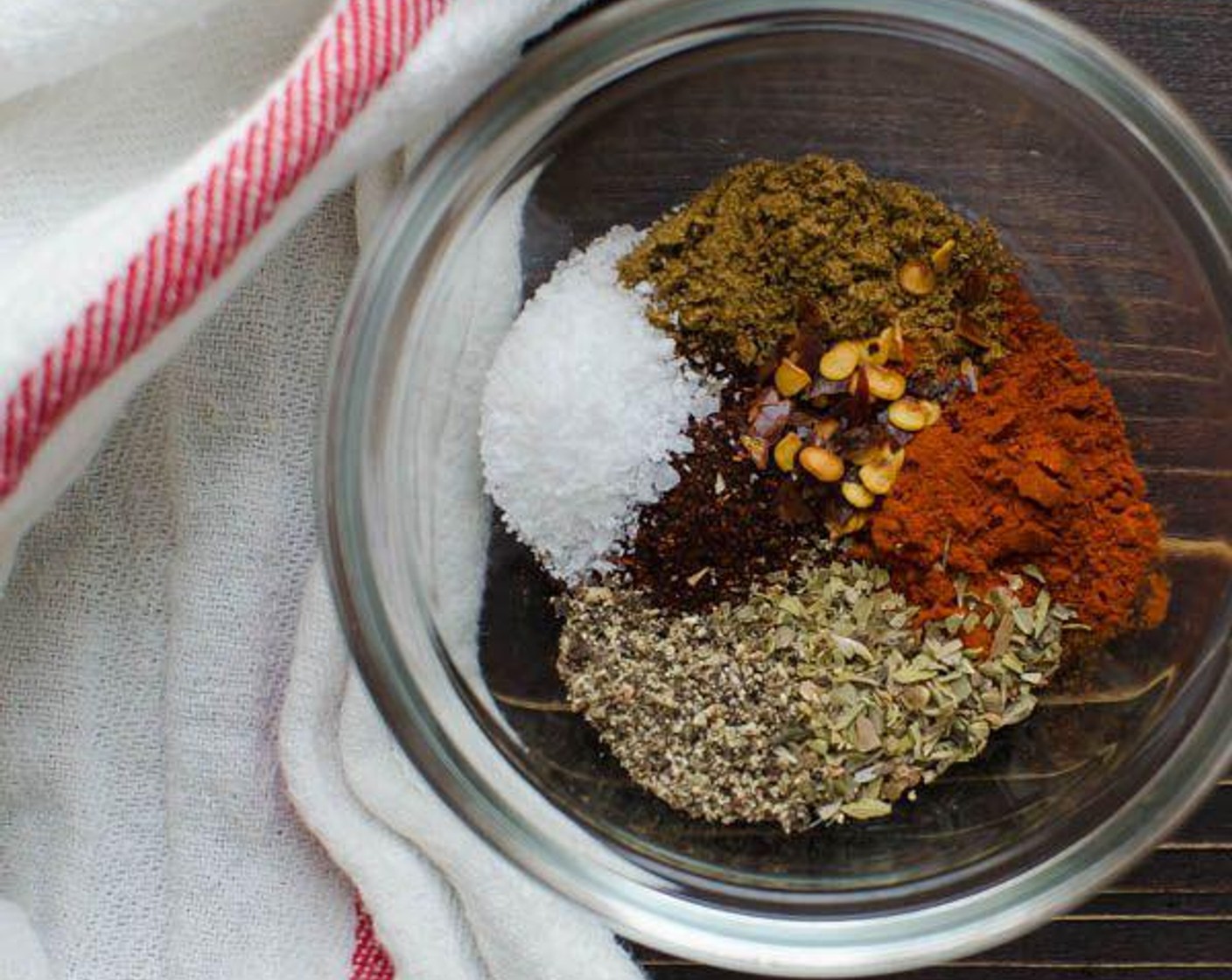 step 3 To make taco seasoning, mix Ground Cumin (3/4 tsp), Chili Powder (3/4 tsp), Smoked Paprika (3/4 tsp), Crushed Red Pepper Flakes (1 pinch), Dried Oregano (3/4 tsp), Kosher Salt (1 tsp) and Ground Black Pepper (1/2 tsp). Set aside.