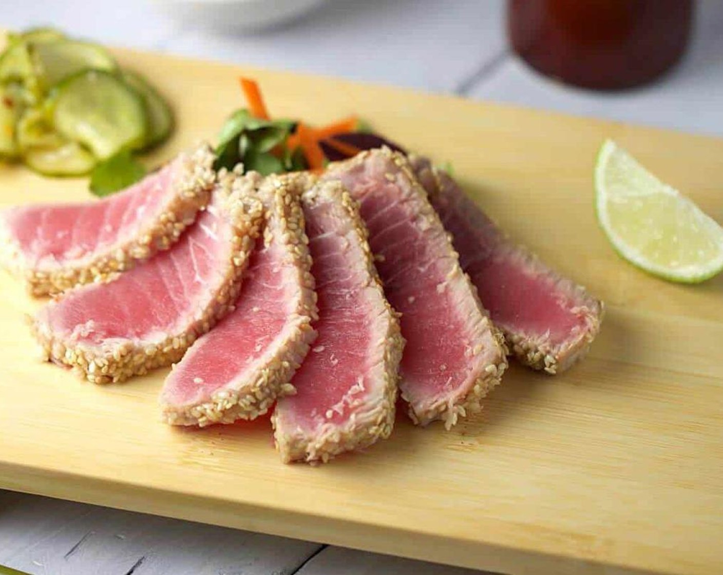 Ahi Tuna with Soy Ginger Lime Sauce