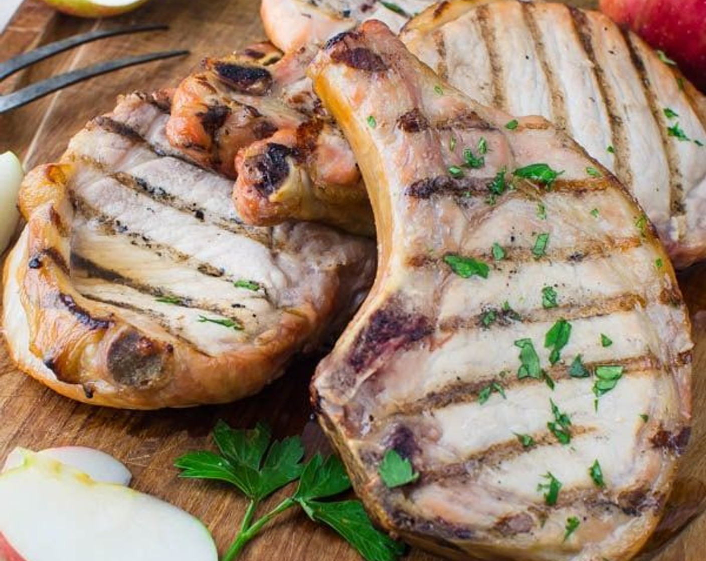 Brined, Grilled Pork Chops