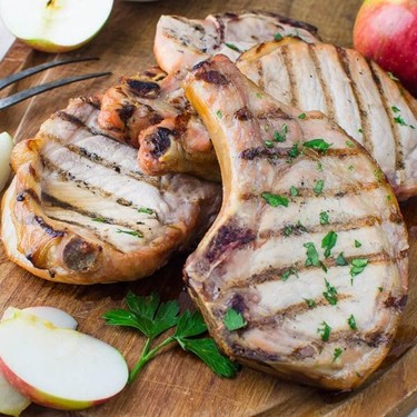 Brined, Grilled Pork Chops Recipe | SideChef