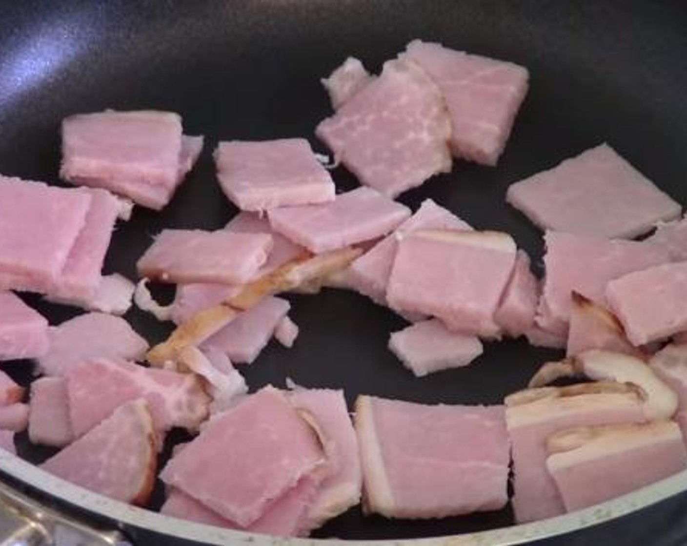 step 2 Cook the Bacon (4 slices) until it is nice and crispy.