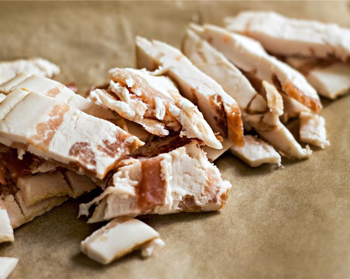 step 4 Chop the Thick-Cut Bacon (4 slices) into 1/2 inch pieces.