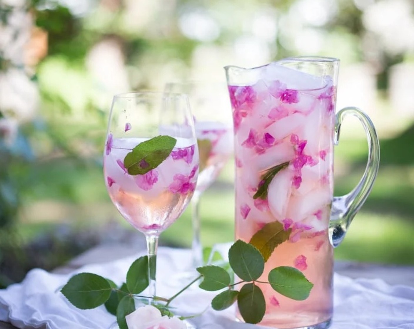 step 3 Place Rosé Wine (1 bottle), Rose Petal Simple Syrup, Elderflower Liqueur (1/4 cup) and Fresh Rose Petals (1 Tbsp) in a large pitcher and refrigerate for 1 to 2 hours. Serve over ice.