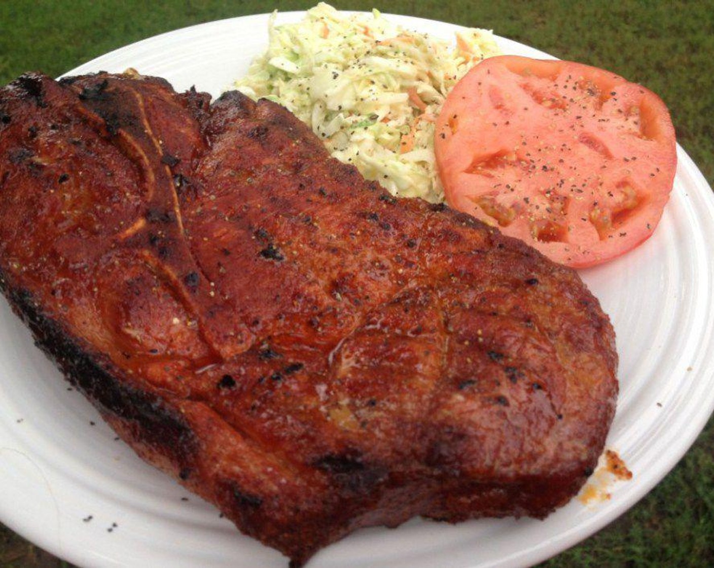 Apple Brined Smoked Pork Steaks