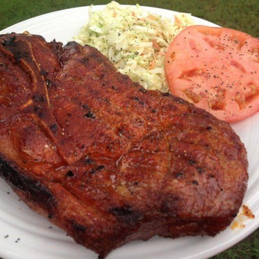 Apple Brined Smoked Pork Steaks Recipe | SideChef