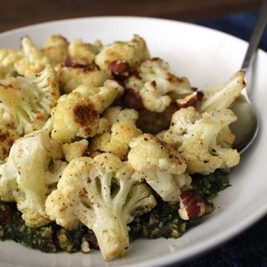 Roasted Cauliflower with Hazelnut Pesto Recipe | SideChef