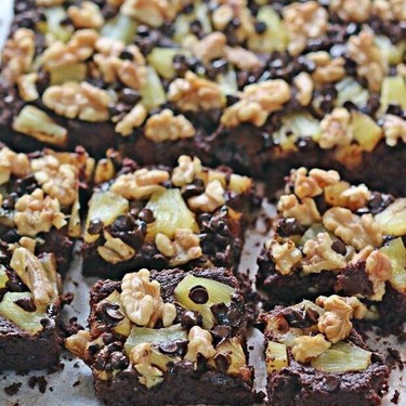 Pineapple Walnut Brownies Recipe | SideChef