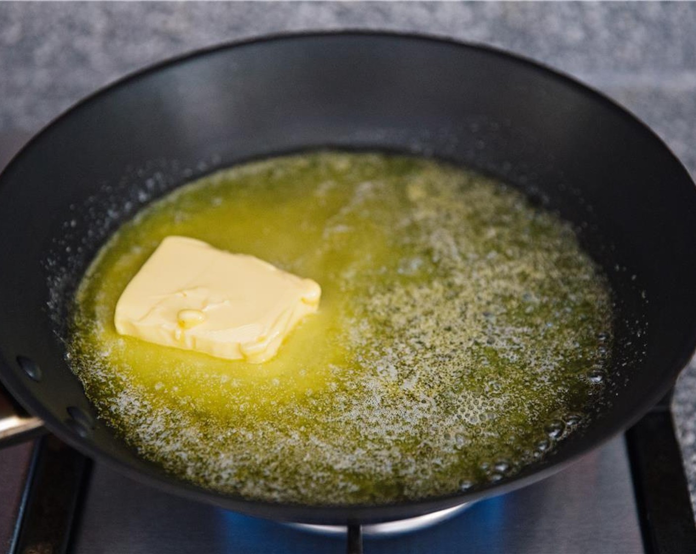 step 5 Melt 2/3 of the Unsalted Butter (1 cup) in a skillet.