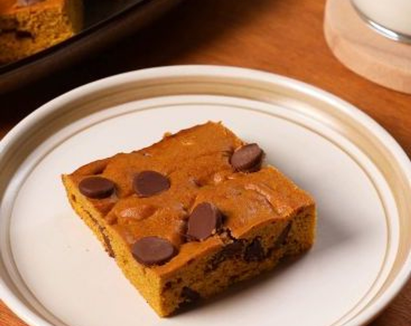 Brown Butter Pumpkin Chocolate Chip Blondies