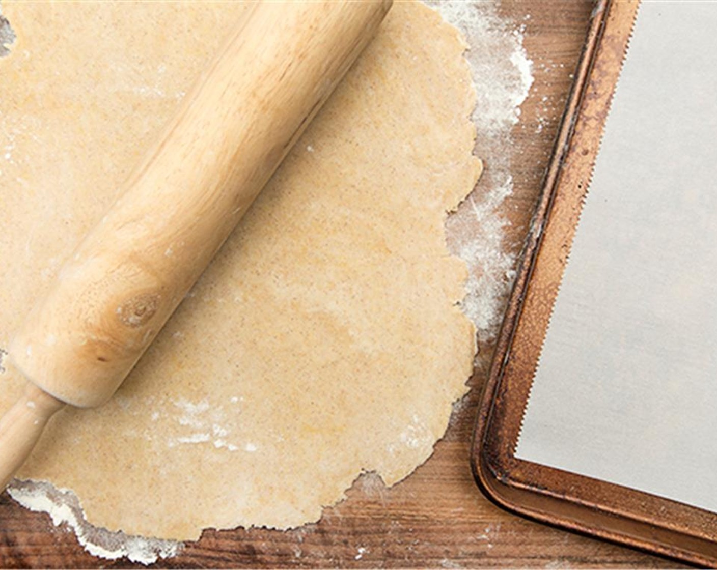 step 9 Roll 1 dough out into a 12x10-inch rectangle. Cut that into 6 equal rectangle 3 1/2 by 4 1/2". Do this to second wrapped dough.