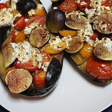 Baked Eggplant with Figs and Cherry Tomatoes Recipe | SideChef