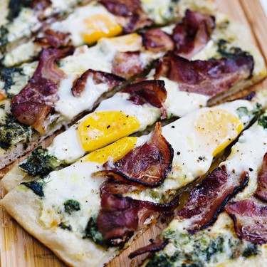 Green Eggs and Ham Grilled Pizza Recipe | SideChef