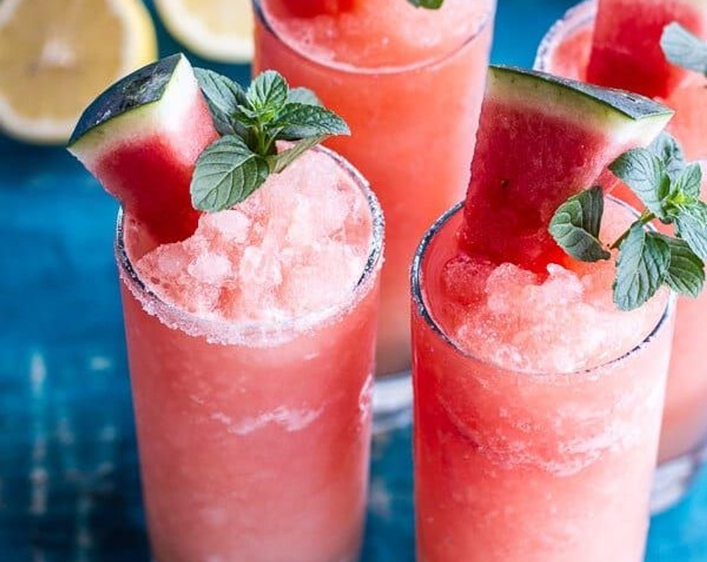 Pink Watermelon Lemonade Slushies