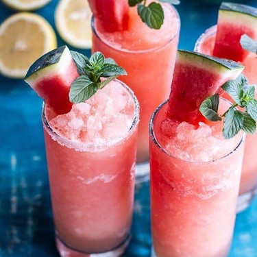 Pink Watermelon Lemonade Slushies Recipe | SideChef