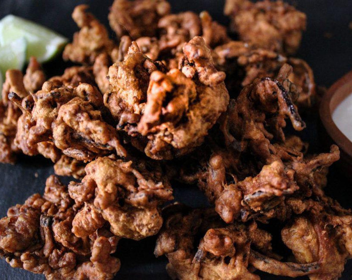 Chicken Pakoras with Creamy Coconut Dip