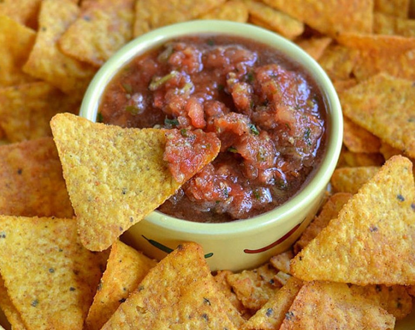 step 4 For smooth salsa, give it quick go in the food processor. Add the juice of the Lime (1/2), Salt (to taste) and pinch of Ground Cumin (to taste) if you prefer.