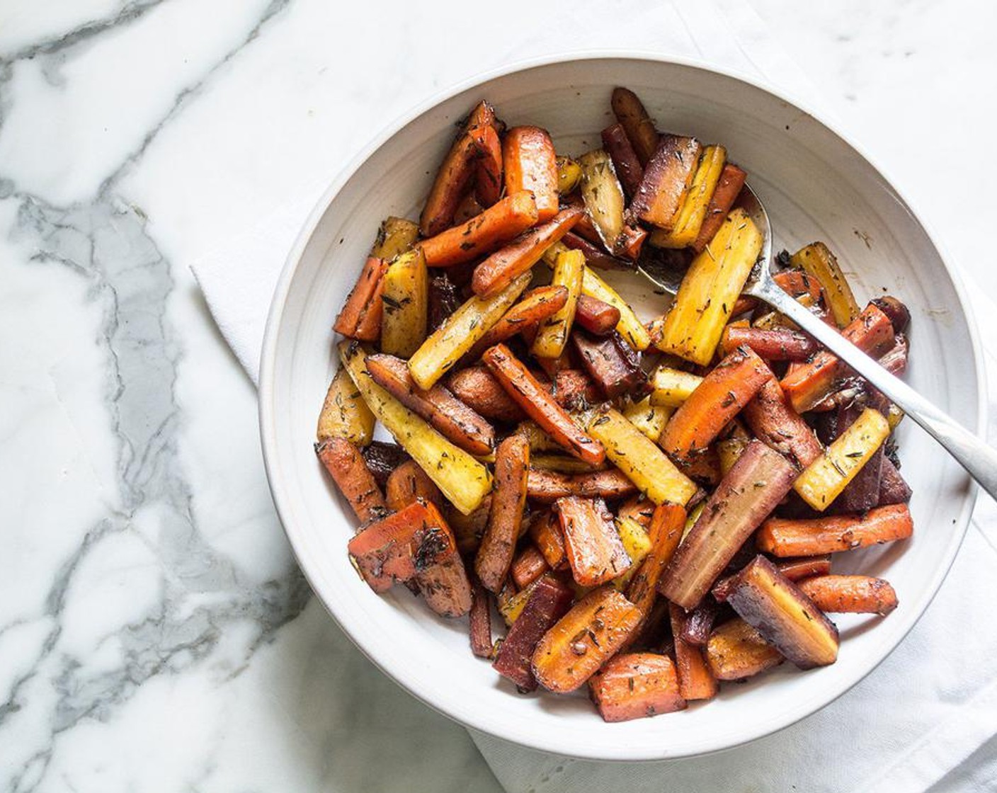 Honey Balsamic and Herb Roasted Carrots
