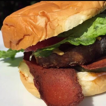 Vegan Bacon Cheeseburger Recipe | SideChef