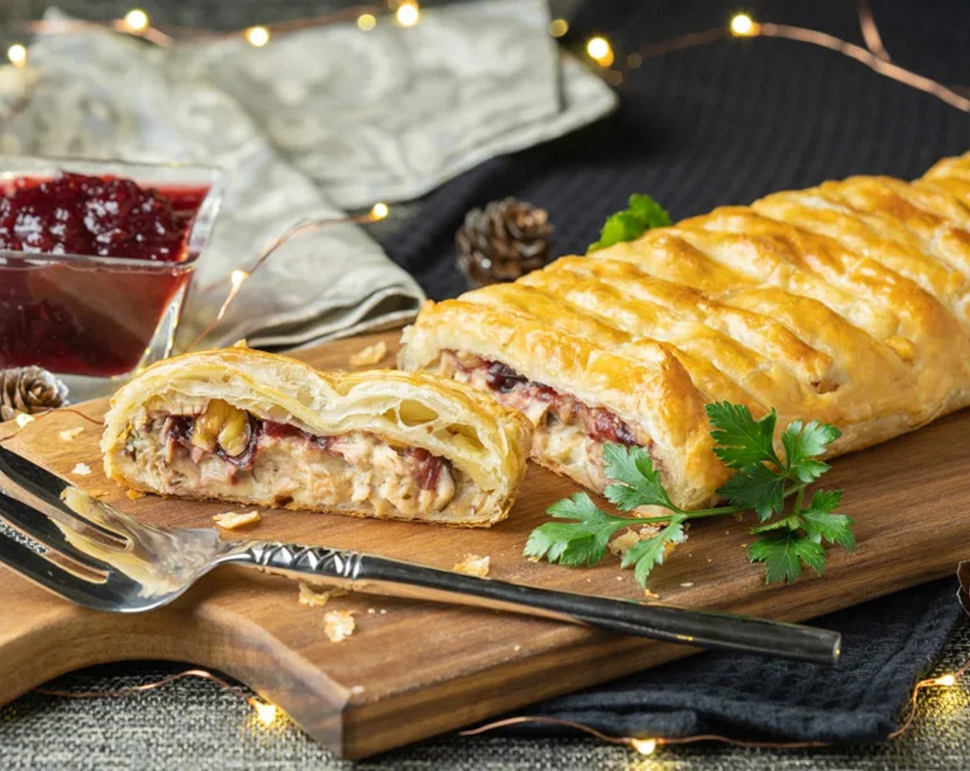 Turkey and Chestnut Pastry