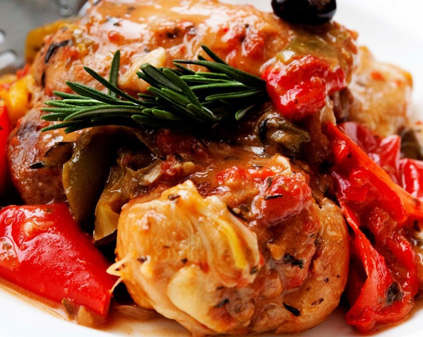 step 13 Rice or pasta would pair perfectly with this Chicken Cacciatore.