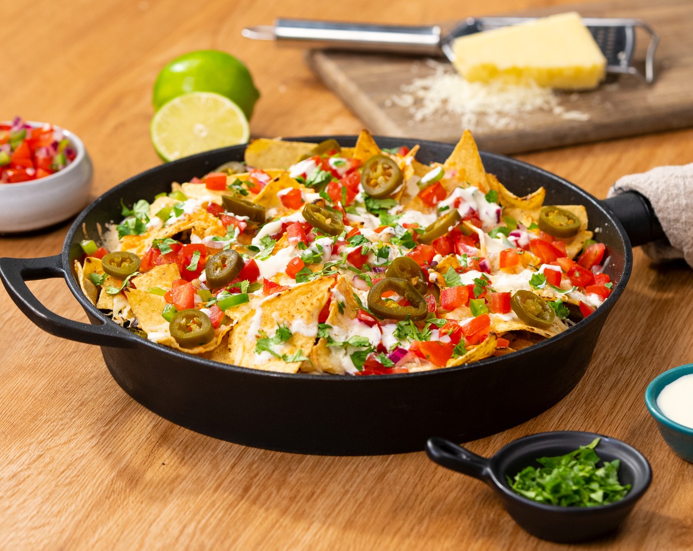 Skillet Veggie Nachos