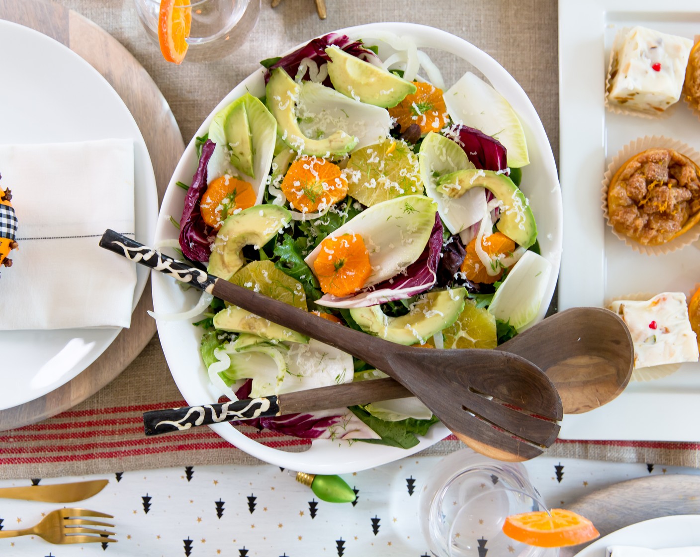 Orange Mixed Greens Salad