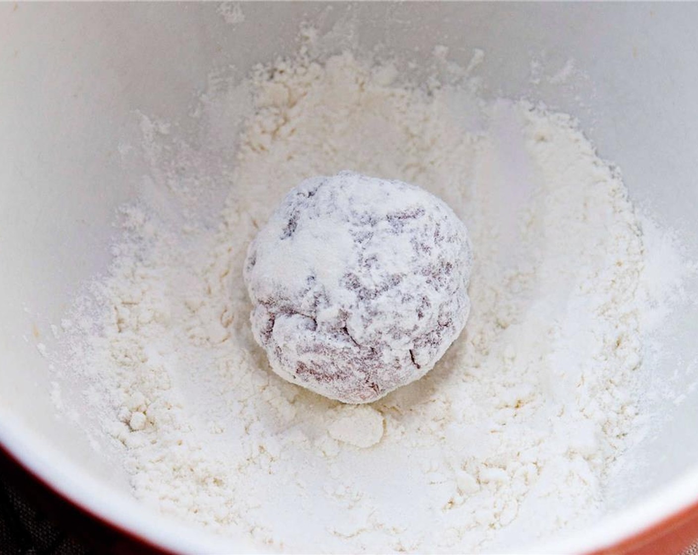 step 3 Mix all the ingredients together using your hands or a fork, then form meatballs of about 25-30 g each. Coat them in All-Purpose Flour (1 cup).