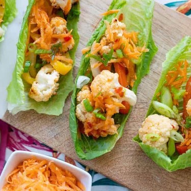 Vegan Cauliflower Lettuce Wraps Recipe | SideChef
