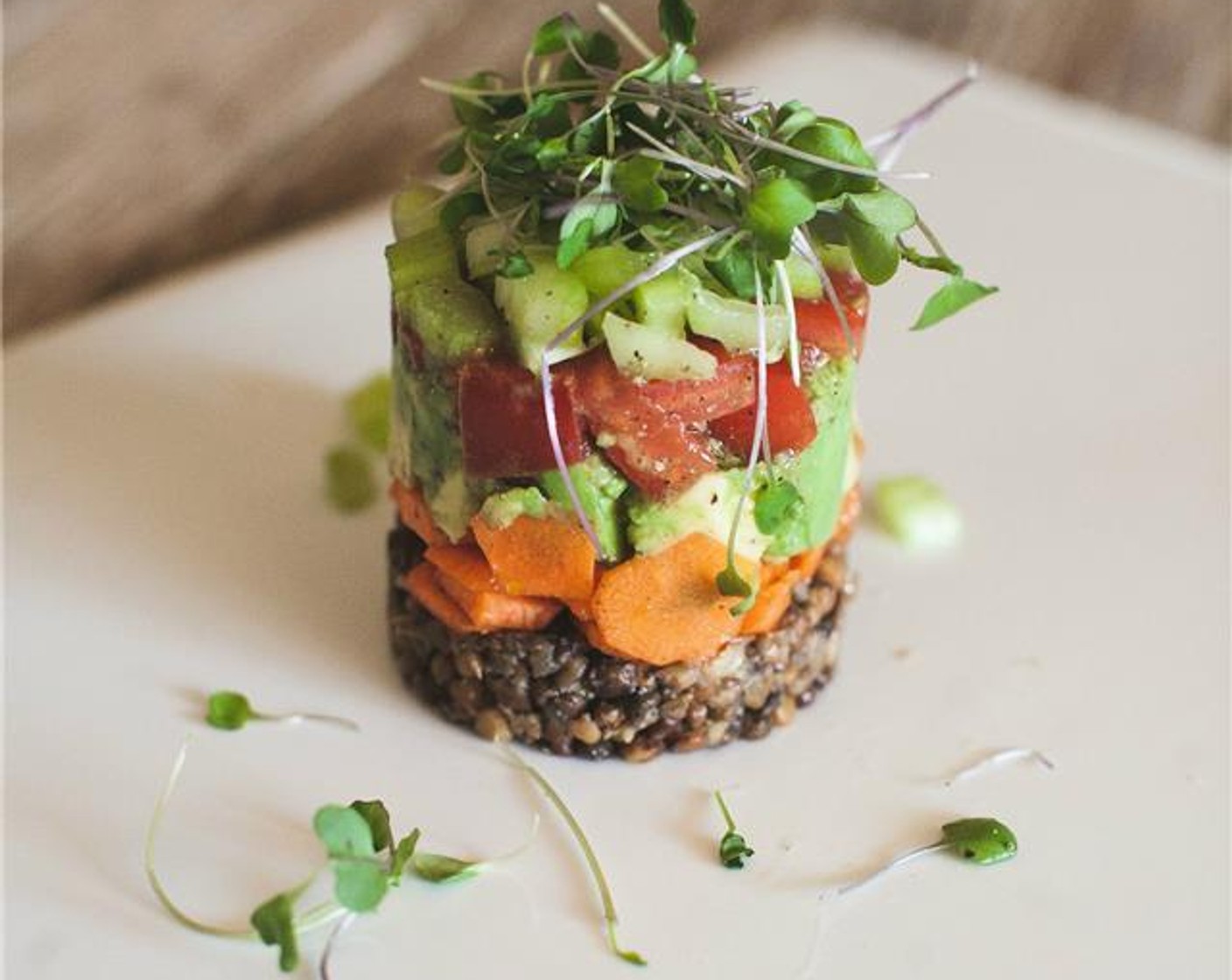 Early Spring Stacked Salad