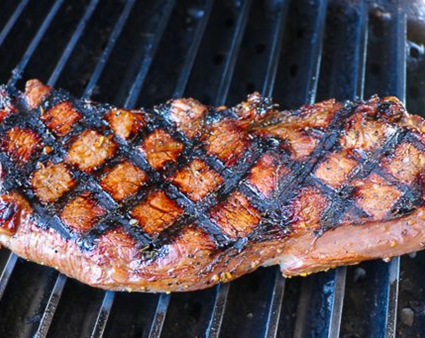 step 6 Lightly oil cooking grate and place steak on grill. Cook for 6 minutes (twist steak half way for grill marks)