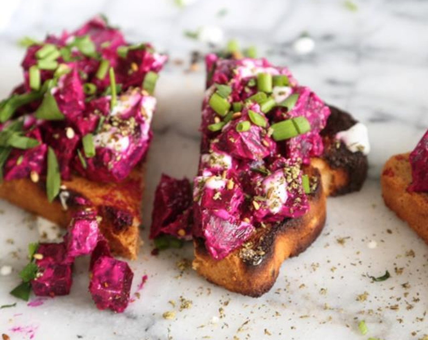 5Ingredient Za'atar Roasted Beet Toasts Recipe SideChef