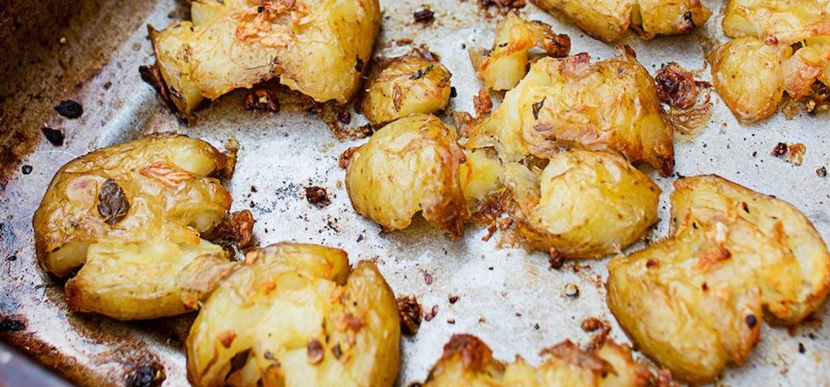 Super Crispy Smashed Potato Recipe | SideChef