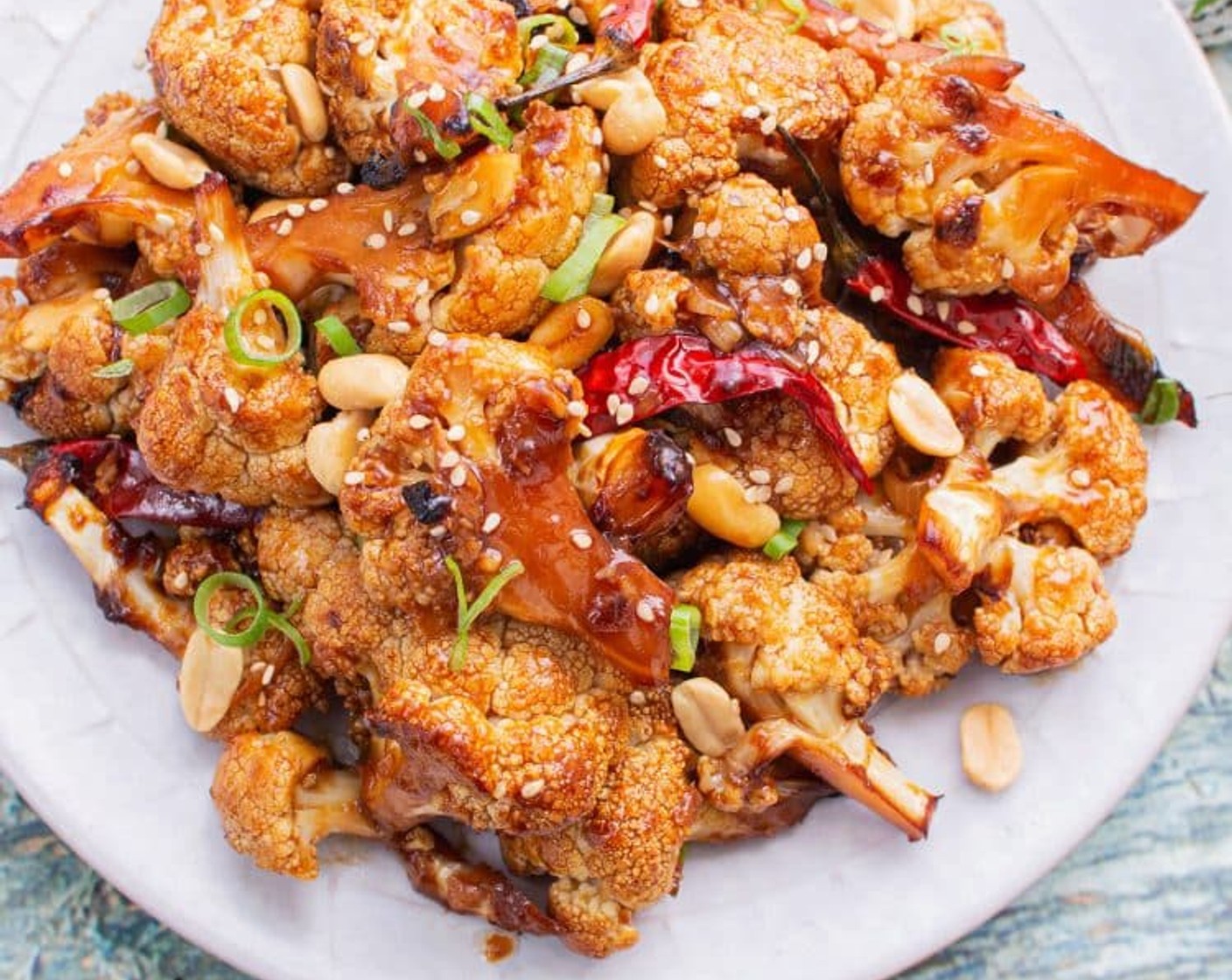 Spicy Kung Pao Cauliflower