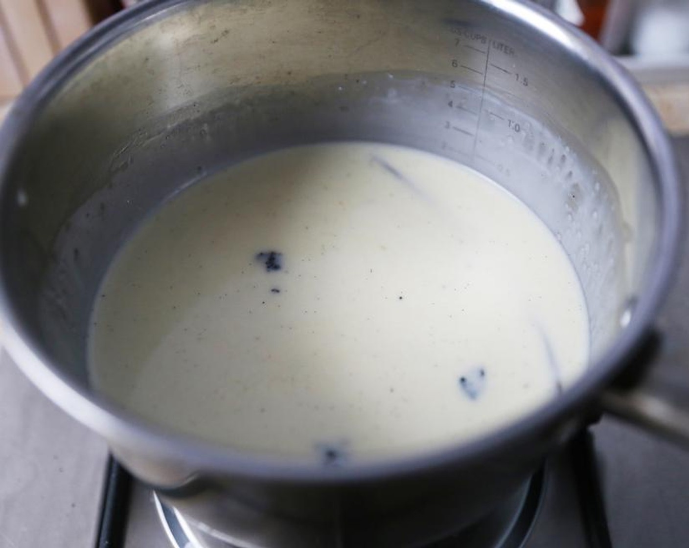 step 3 Bring to a boil, add the gelatin and stir to combine.