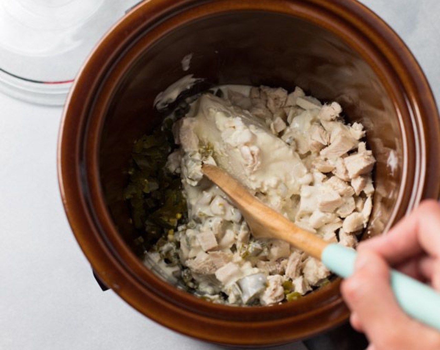 step 3 Add the White Cheddar Cheese (1 cup) and briefly stir.