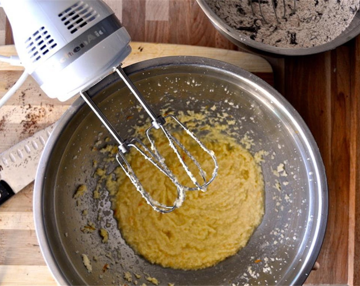 step 4 Add Farmhouse Eggs® Large Brown Egg (1) and mix for an additional 1 minute.