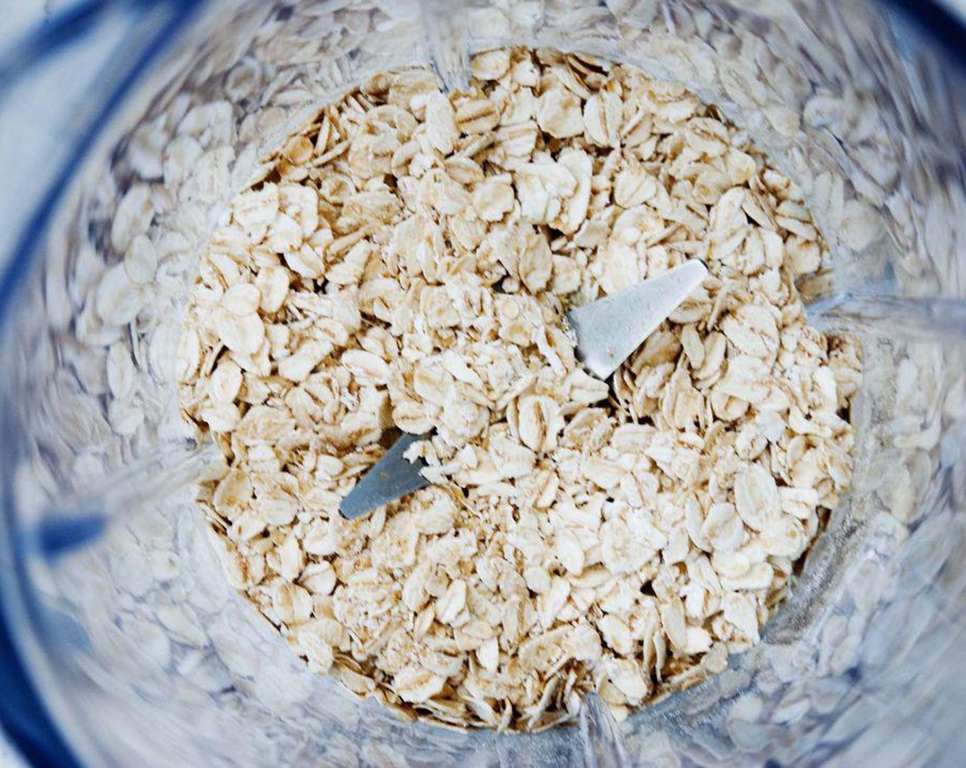 step 1 Place the Old Fashioned Rolled Oats (2 cups) into a powerful blender and process on high speed until a flour forms.