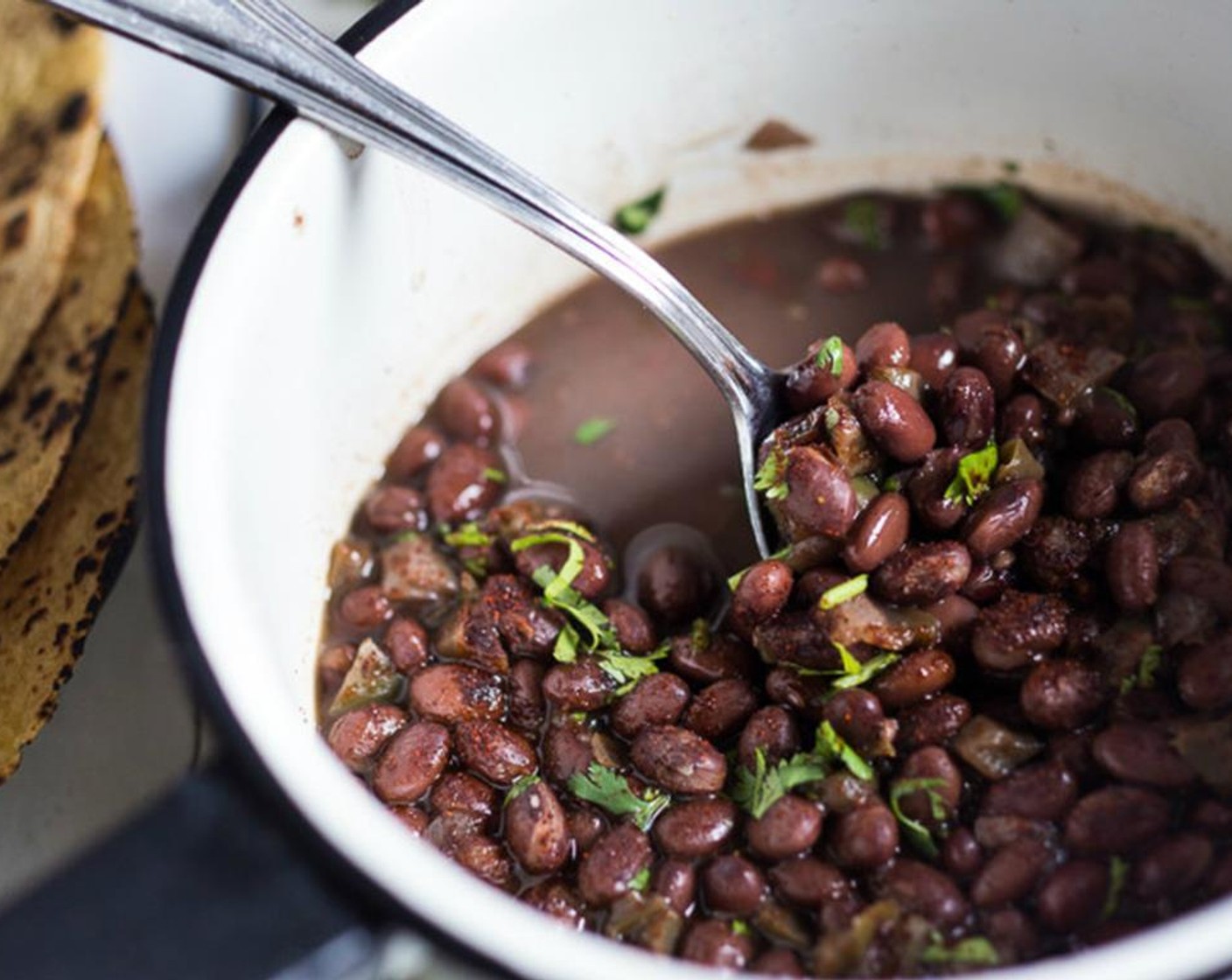 step 8 Heat the cuban style Canned Black Beans (2 cans) and set aside.