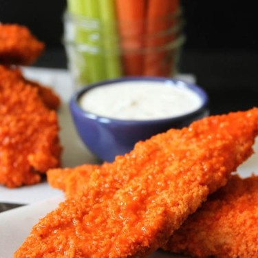 Baked Buffalo Chicken Tenders with Ranch Dressing Recipe | SideChef