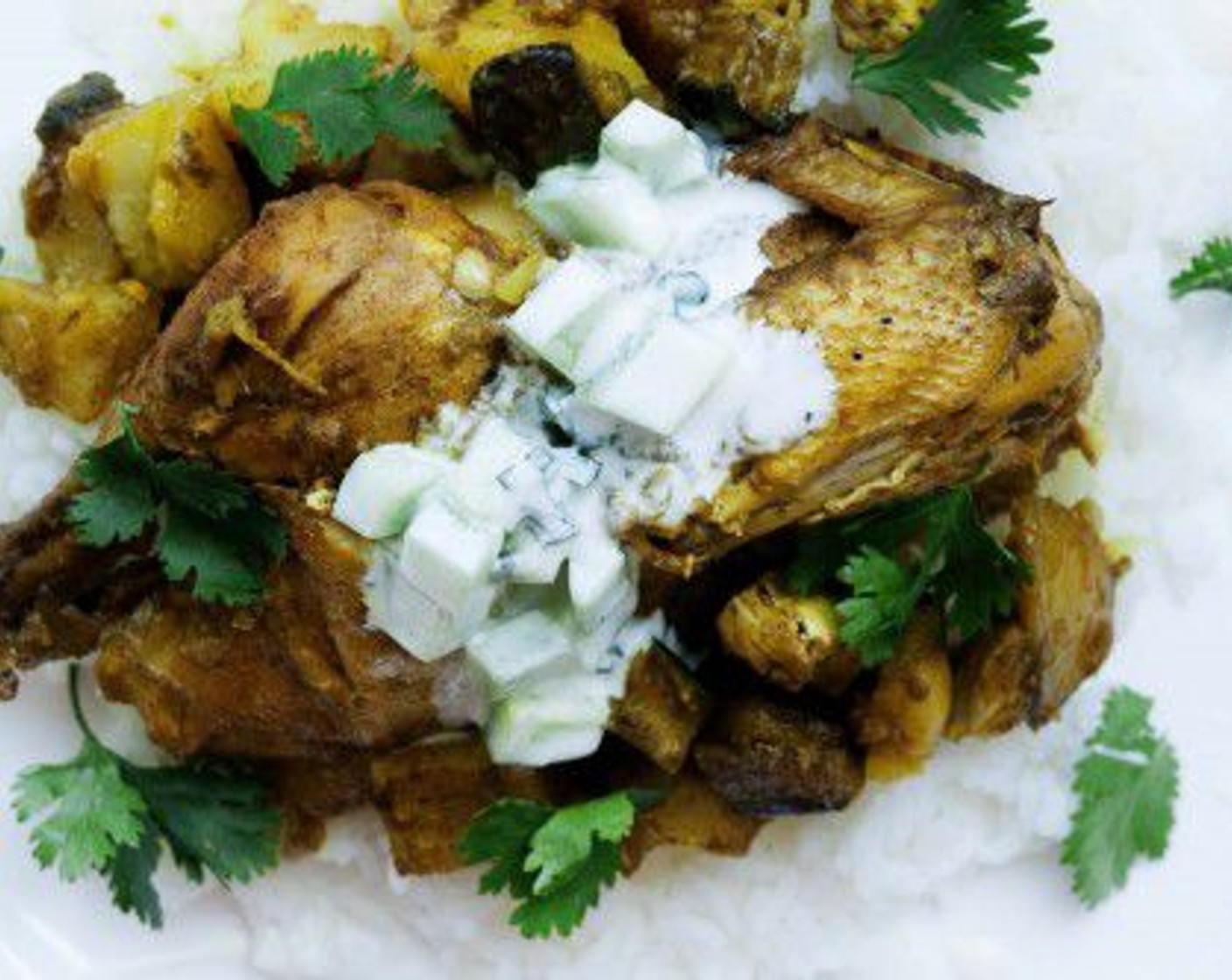 Indian Spiced Chicken with Raita