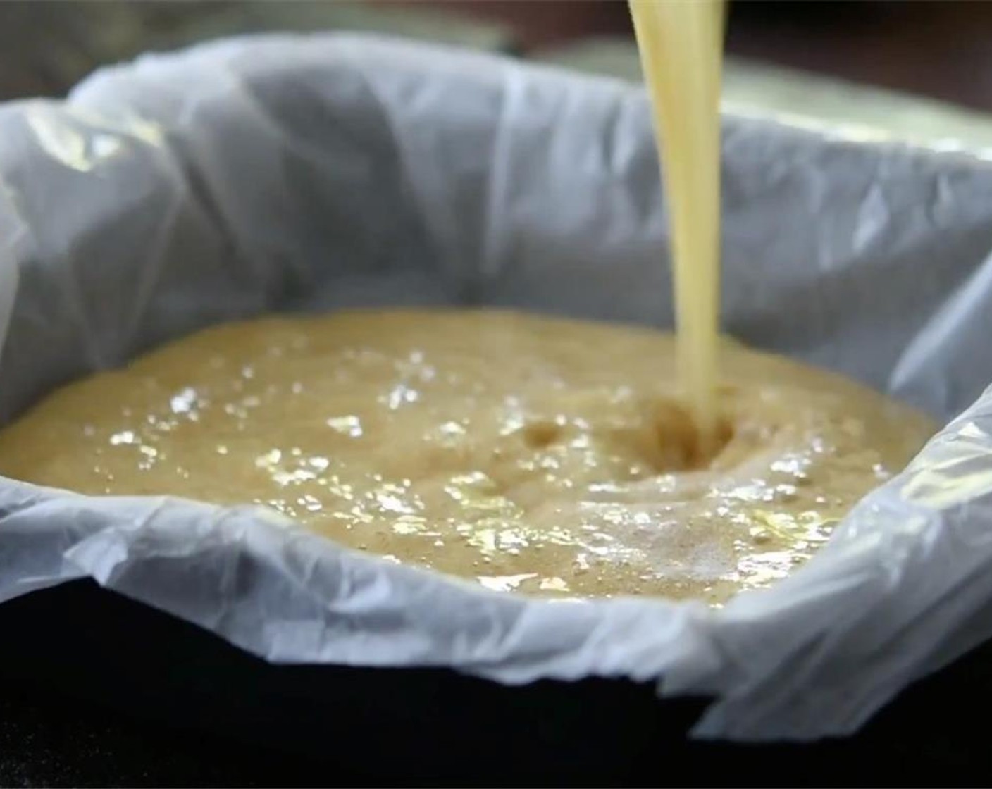 step 5 Gently pour mixture onto baking sheet without spreading. Place in the fridge to cool.