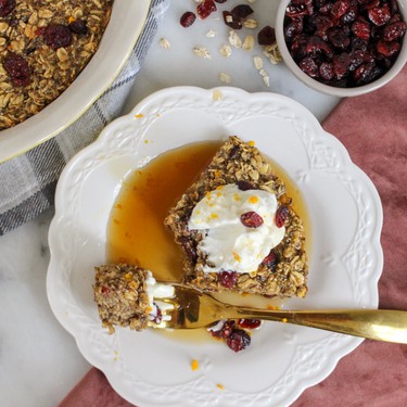 Cranberry Baked Oatmeal Recipe | SideChef