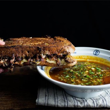 Miso Stewed Short-Rib French-Dip Sandwich Recipe | SideChef