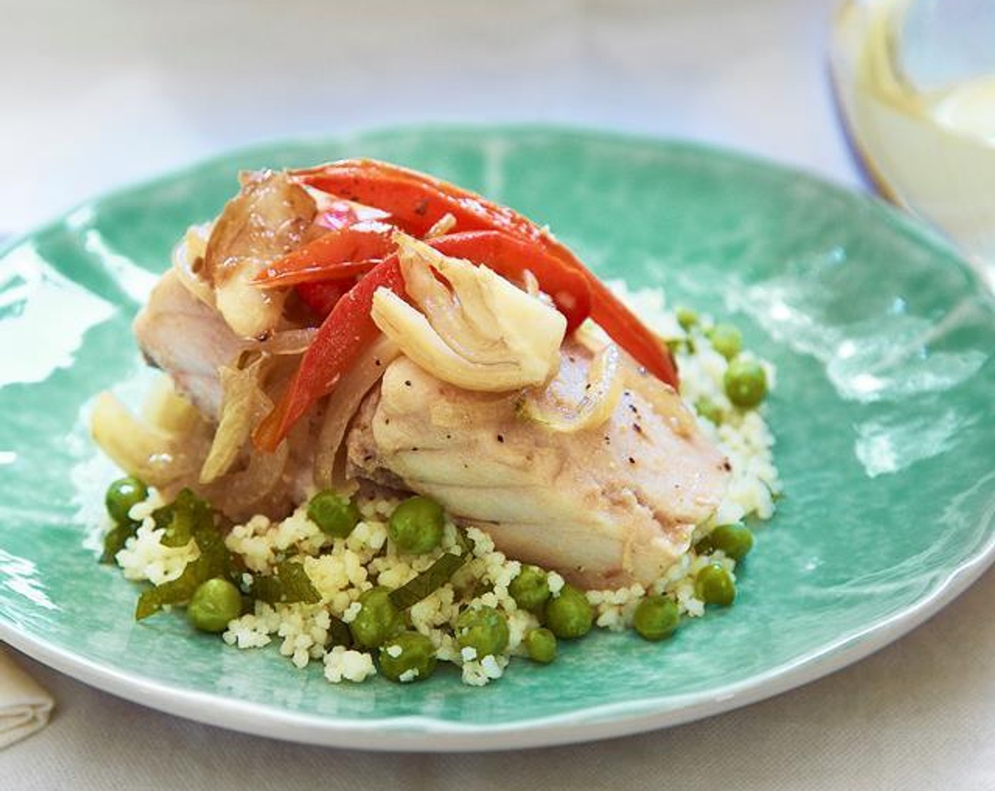 Snapper with Fennel, Onion, Tomato with Couscous