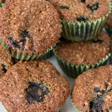 Blueberry Flax Oat Bran Muffins Recipe | SideChef