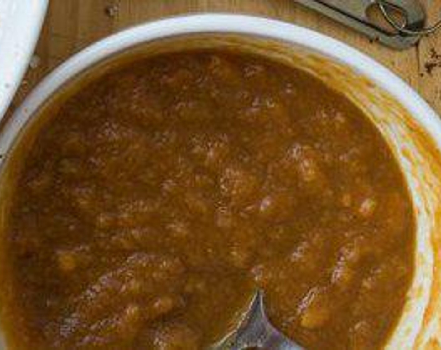 step 3 Combine Canned Pumpkin Purée (3/4 cup) Apple Sauce (4 Tbsp) and Honey (1/3 cup) in smaller bowl, stir.