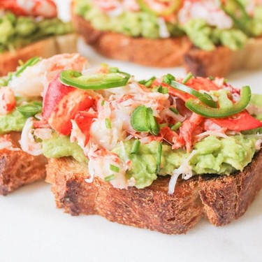 Lobster Avocado Toast Recipe | SideChef