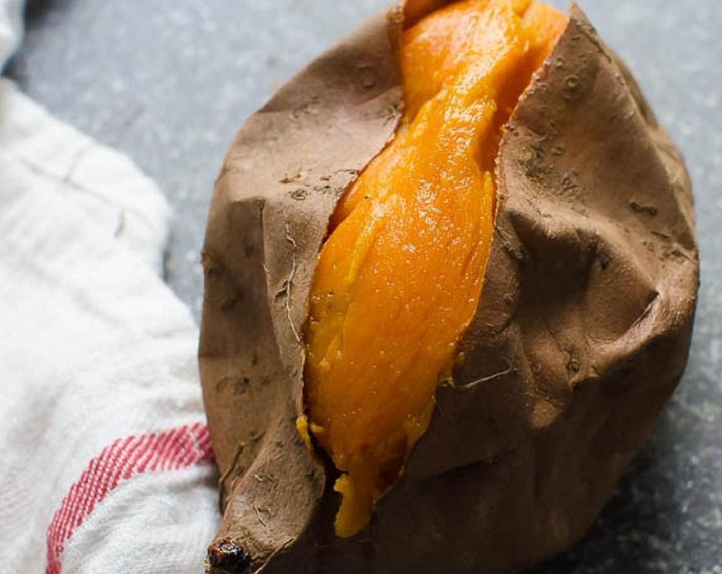 step 2 Bake the Sweet Potato (1) for 30 - 40 minutes until cooked through and soft.