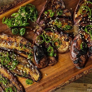 Black Garlic Glazed Miso Eggplant (Nasu Dengaku) Recipe | SideChef