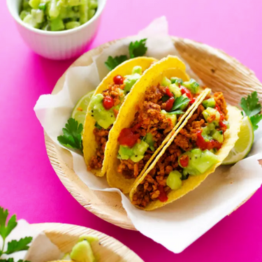 Tempeh Tacos with Avocado Kiwi Salsa Recipe | SideChef
